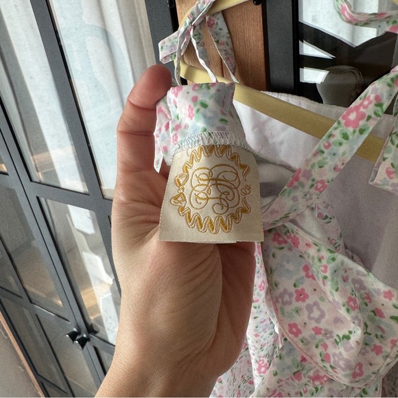 TBBC Idabelle's Bloomer Set Mountain Brook Mini Floral Worth Avenue Eyelet top - Picture 4 of 10